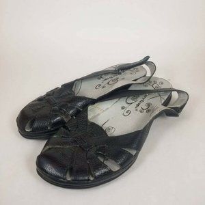 BARE TRAPS DACHELLE LEATHER SLING BACK SANDALS‎ 7M